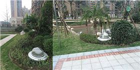 鉆石形采光罩--綠化帶應(yīng)用