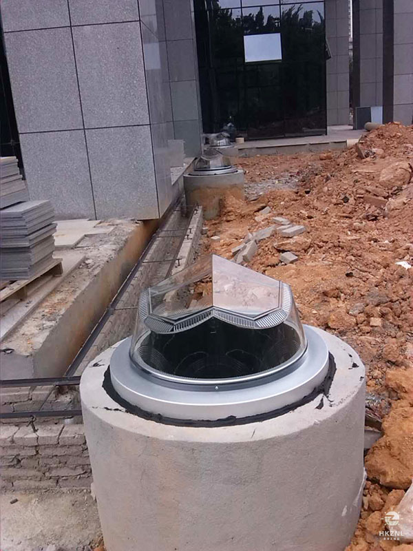 鉆石形采光器節點圖