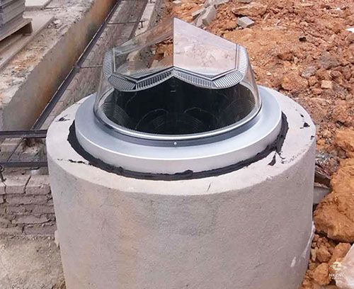 鉆石形采光罩節點圖