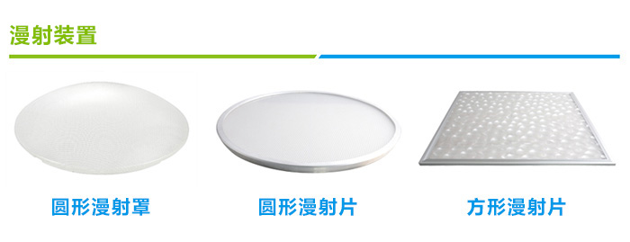 光導照明系統漫射裝置類型