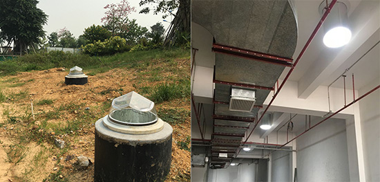 佛山高明溫德姆酒店-陽光導入系統使用