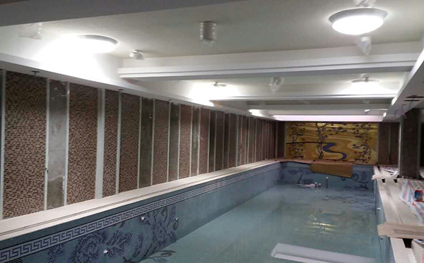 別墅地下游泳場用光導照明