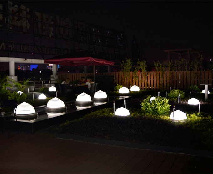 夜晚的導光管采光系統室外效果圖 夜晚的導光管采光系統室外效果圖